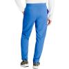 Cherokee Men’s Scrub Pants with 5 Pockets, Zip Fly, and Elastic Waistband for All-Day Comfort – CK131A(Royal)