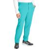 Cherokee Men’s Scrub Pants with 5 Pockets, Zip Fly, and Elastic Waistband for All-Day Comfort – CK131A(Teal Blue)