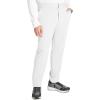 Cherokee Men’s Scrub Pants with 5 Pockets, Zip Fly, and Elastic Waistband for All-Day Comfort – CK131A(White)