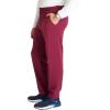 Cherokee Men’s Scrub Pants with 5 Pockets, Zip Fly, and Elastic Waistband for All-Day Comfort – CK131A(Wine)