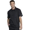 Cherokee Men’s Scrub Set – Modern Fit Polo Shirt WW615 with Natural Rise Jogger WW012(Black)