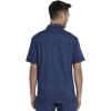 Cherokee Men’s Scrub Set – Modern Fit Polo Shirt WW615 with Natural Rise Jogger WW012(Navy)