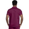 Cherokee Men’s Scrub Set – Modern Fit Polo Shirt WW615 with Natural Rise Jogger WW012(Wine)