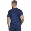 Cherokee Men’s Scrub Set, V-Neck Scrub Top Modern fit WW603 with Natural Rise Jogger Scrub Pants Drawstring Waistband WW012(Navy)