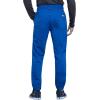 Cherokee Men’s Scrub Set, V-Neck Scrub Top Modern fit WW603 with Natural Rise Jogger Scrub Pants Drawstring Waistband WW012(Royal)