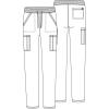 Cherokee Men’s Tapered Leg Pant Zip Fly with 5 Pockets and Elastic Rib-Knit Waistband – CK252A(Royal)