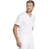 Cherokee Men’s Tuckable V-Neck Scrub Top with Trio Blend Stretchable Fabric WW755AB(White)