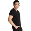 Cherokee Men’s V-Neck Scrub Top Journey with 2 Pockets and Front and Back Yoke Seams and Side Vents – CK824A(Black)
