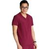 Cherokee Men’s V-Neck Scrub Top Journey with 2 Pockets and Front and Back Yoke Seams and Side Vents – CK824A(Wine)