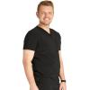 Cherokee Men’s V-Neck Scrub Top with 4 Pockets and Back Yoke Seam CK752A(Black)