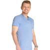 Cherokee Men’s V-Neck Scrub Top with Front Neckline, Yoke Seams, and Zip Pocket – CK718A(Ciel)