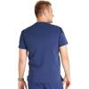 Cherokee Men’s V-Neck Scrub Top with Front Neckline, Yoke Seams, and Zip Pocket – CK718A(Navy)