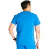 Cherokee Men’s V-Neck Scrub Top with Front Neckline, Yoke Seams, and Zip Pocket – CK718A(Royal)