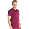 Cherokee Men’s V-Neck Scrub Top with Front Neckline, Yoke Seams, and Zip Pocket – CK718A(Wine)