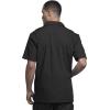 Cherokee Men’s Zip Up Jacket, Traditional Fit Lapel Collar with Half Sleeves 4300(Black)