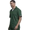 Cherokee Men’s Zip Up Jacket, Traditional Fit Lapel Collar with Half Sleeves 4300(Hunter)