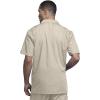 Cherokee Men’s Zip Up Jacket, Traditional Fit Lapel Collar with Half Sleeves 4300(Khaki)