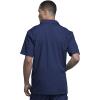 Cherokee Men’s Zip Up Jacket, Traditional Fit Lapel Collar with Half Sleeves 4300(Navy)