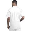 Cherokee Men’s Zip Up Jacket, Traditional Fit Lapel Collar with Half Sleeves 4300(White)