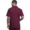 Cherokee Men’s Zip Up Jacket, Traditional Fit Lapel Collar with Half Sleeves 4300(Wine)