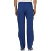 Cherokee Premium Scrub Set for Men Modern Fit V-Neck Top WW690 with Tapered Leg Button Closure & Inside Drawstring Pant WW140(Galaxy Blue)