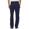 Cherokee Premium Scrub Set for Men Modern Fit V-Neck Top WW690 with Tapered Leg Button Closure & Inside Drawstring Pant WW140(Navy)