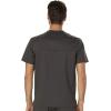 Cherokee Premium Scrub Set for Men Modern Fit V-Neck Top WW690 with Tapered Leg Button Closure & Inside Drawstring Pant WW140(Pewter)