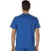 Cherokee Premium Scrub Set for Men Modern Fit V-Neck Top WW690 with Tapered Leg Button Closure & Inside Drawstring Pant WW140(Royal)