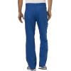 Cherokee Premium Scrub Set for Men Modern Fit V-Neck Top WW690 with Tapered Leg Button Closure & Inside Drawstring Pant WW140(Royal)