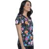 Cherokee Prints Women Scrubs Top Mock Wrap CK614(Love is Beautiful)