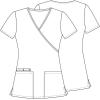 Cherokee Prints Women Scrubs Top Mock Wrap CK614(Love is Beautiful)