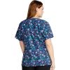 Cherokee Prints Women Scrubs Top Mock Wrap Print CK688(Confetti Daisies)