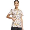 Cherokee Prints Women Scrubs Top V-Neck Print CK646(Pugkin Spice Season)