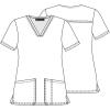 Cherokee Prints Women Scrubs Top V-Neck Print CK651(Alpacalypse)