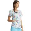 Cherokee Prints Women Scrubs Top V-Neck Print CK652(Go With the Float)