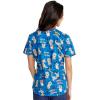 Cherokee Prints Women Scrubs Top V-Neck Print CK652(Happy as a Quokka)