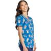 Cherokee Prints Women Scrubs Top V-Neck Print CK652(Happy as a Quokka)