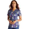 Cherokee Prints Women Scrubs Top V-Neck Print CK652(Koala’s Care)