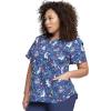 Cherokee Prints Women Scrubs Top V-Neck Print CK652(Magical Care)