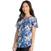 Cherokee Prints Women Scrubs Top V-Neck Print CK662(Wild Abstract)