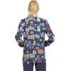 Cherokee Prints Women Warm Up Scrubs Jacket Snap Front CK301(Purramedics)