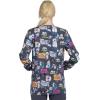 Cherokee Prints Women Warm Up Scrubs Jacket Snap Front CK301(Purramedics)