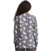 Cherokee Prints Women Warm Up Scrubs Jacket Snap Front CK301(Toothicorn Magic)