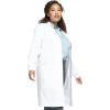 Cherokee Professional Lab Coat for Men and Women Modern fit Button Front Closure with Single Chest Pocket WW306AB(White)