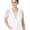 Cherokee Professionals Women Scrubs Vest Lace Trimmed 2610(White)