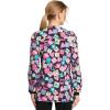 Cherokee Scrub Jackets For Woman Printed Snap Front Modern Classic Fit, 2 Pockets, Rib-Knit Cuffs – CK321(Health-abet)