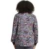 Cherokee Scrub Jackets For Woman Printed Snap Front Modern Classic Fit, 2 Pockets, Rib-Knit Cuffs – CK321(Work of Heart)