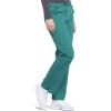 Cherokee Scrub Pant for Women Mid Rise Straight Leg Drawstring Bottom with 5 Pockets, Soft Stretchy & Durable Fabric – WW160(Hunter Green)