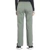 Cherokee Scrub Pant for Women Mid Rise Straight Leg Drawstring Bottom with 5 Pockets, Soft Stretchy & Durable Fabric – WW160(Olive)