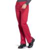 Cherokee Scrub Pant for Women Mid Rise Straight Leg Drawstring Bottom with 5 Pockets, Soft Stretchy & Durable Fabric – WW160(Red)